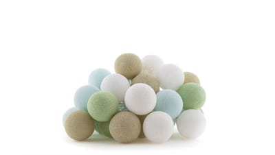 Cotton Ball Lights - LED lichtslinger voor binnen - Handgemaakt en Fairtrade - 35 lampjes - Daydreamer