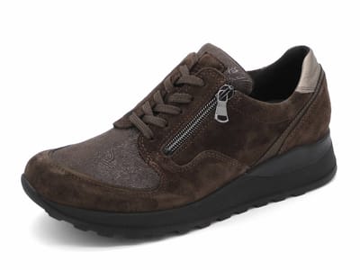 Waldläufer Bungeez Dames Veterschoen - 364H15-408-277 Bruin - Wijdte H - Maat 7 (40.5)