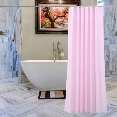 Waterdicht Douchegordijn Roze 180x180 cm - Schimmelbestendig en Wasbaar met 12 Haken
