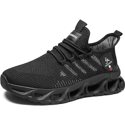 Heren Nieuwe Sneakers Platform Hardlopen Lichtgewicht Outdoor Wandelen Antislip Zomer Modetrend Casual Tennis Sneakers Grote Maat 46 black