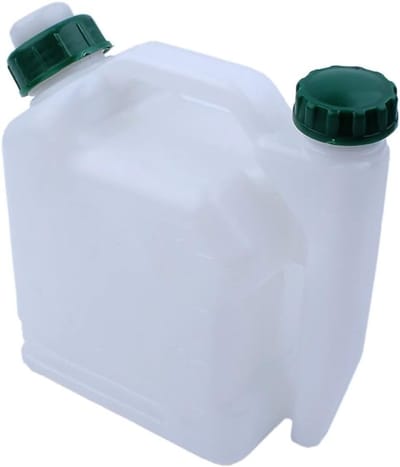 Brandstof Mix Fles - Brandstoftank Mengfles - Kettingzaag Grasmaaier - Stabiele Hoge Betrouwbaarheid - 1 Liter Capaciteit - Wit