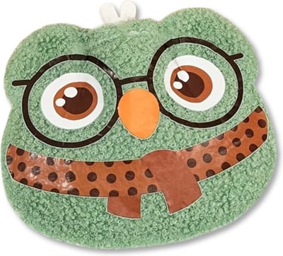 Nivard Knuffel Kruik - Warmwaterkruik - Warmwaterzak Met Hoes - Warmtekruik - Warmtekussen - Bag - Groene Vogel