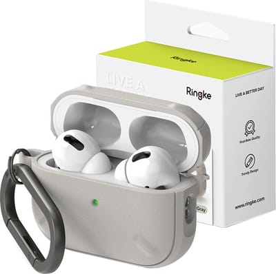 Ringke Onyx Hoesje Geschikt voor Apple AirPods Pro 2 Grijs