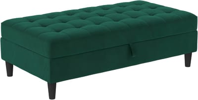 Presley-Opbergpoef - Groen Fluweel