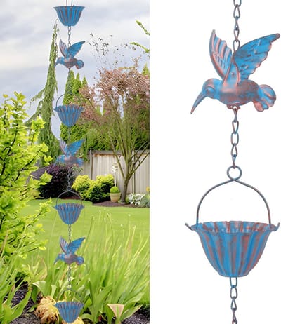 2.4m Regenketting voor Dakgoten, Decoratieve Buiten Regenkettingen, Roestbestendig en Duurzaam Ontwerp