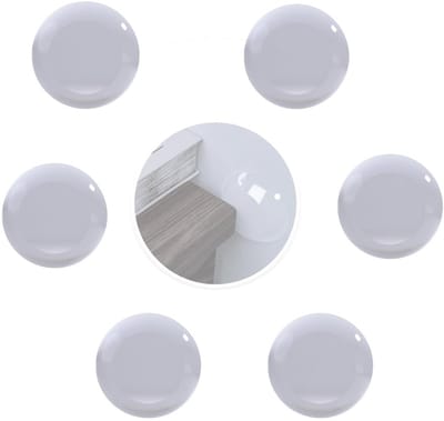 Dailygoods- Siliconen Buffers 6 Stuks - Muurbeschermer - Ruisonderdrukkend - Antislip - Schokbestendig - Herbruikbaar - Diameter 4,2 cm - Meubelbeschermers