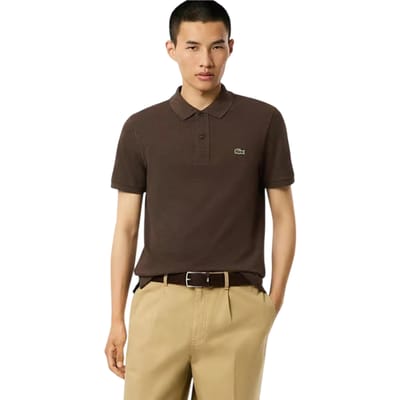 Lacoste Klassiek poloshirt met korte mouwen voor heren (Bruin)