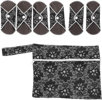 Wasbare Maandverbanden - Stoffen Pads - Comfortabel Menstruatie - Met Drukknopen - 6 Stuks - Willekeurig