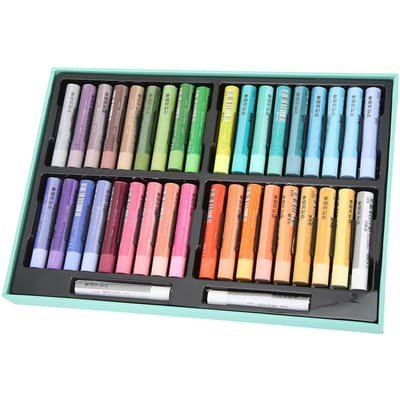 Pastels à l'huile Écrivent en douceur Couleurs vives Imperméables Durables 36 Couleurs Pastels Fournitures d'art pour Peinture Graffiti beige