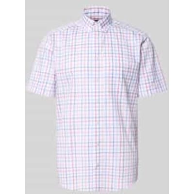 regular fit zakelijk hemd met button-downkraag