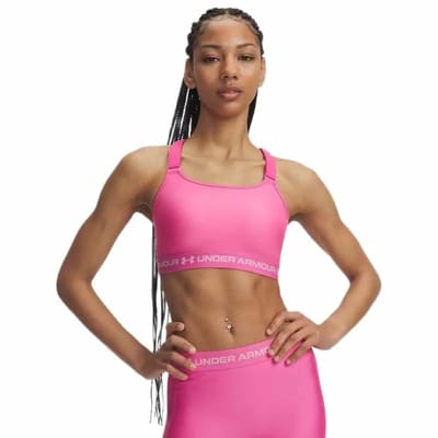 Under Armour Heatgear Sportbeha Met Hoge Impact Roze L Vrouw