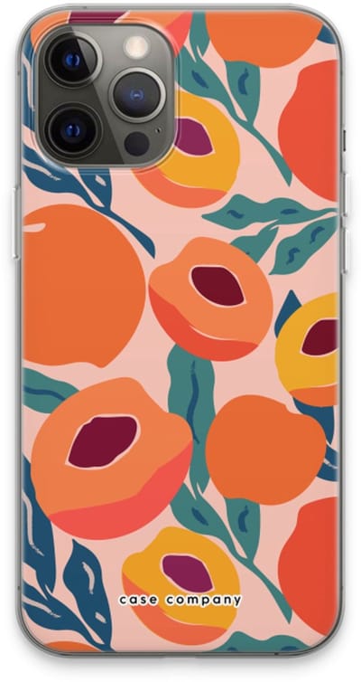 Case Company® - Hoesje geschikt voor iPhone 13 Pro Max hoesje - Perzik - Soft Cover Telefoonhoesje - Bescherming aan alle Kanten en Schermrand