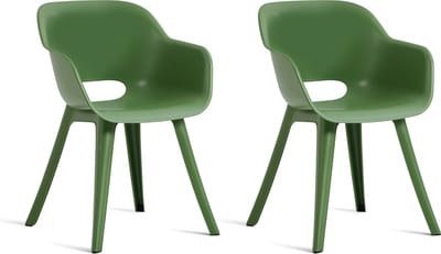 Keter Akola Tuinstoelen - 2 stuks - 56,5x55x80cm - Olijf Groen