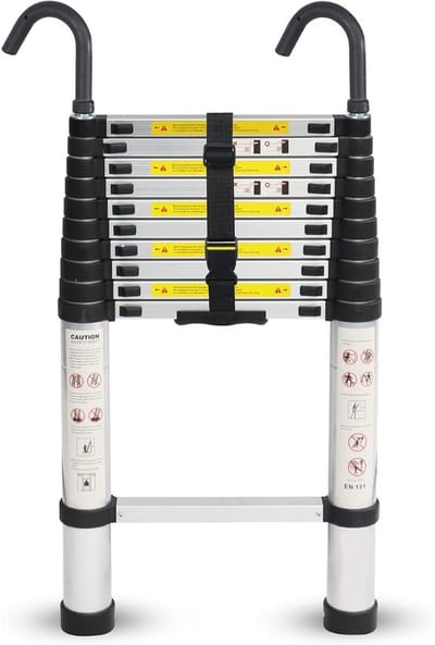 Telescoopladder Aluminium - Vouwladder - 2.9M