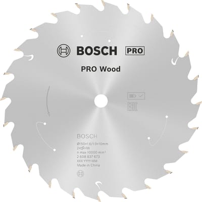 Bosch PRO Wood accuzaagblad voor cirkelzagen 150 x 1,6 x 10 mm - 2608837673