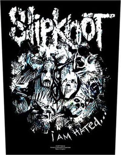 Slipknot - I Am Hated Rugpatch - Zwart