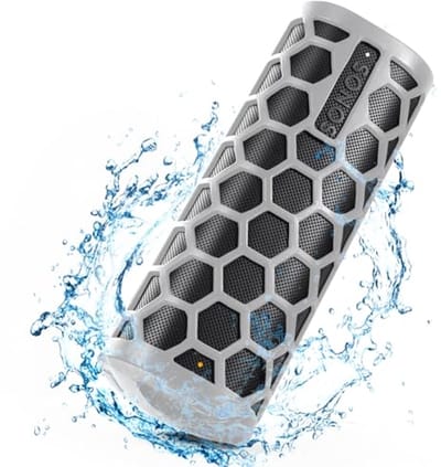 Flexibele Draagtas en Beschermhoes voor Draadloze Bluetooth-Luidsprekers - Grijs
