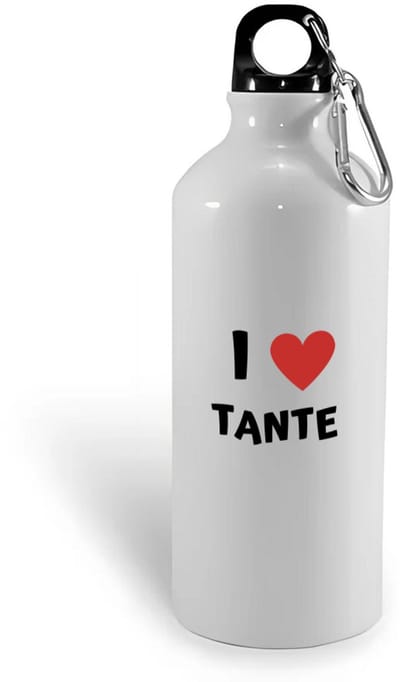 Hacebo® - I love tante waterfles - Tante - de liefste tante - verjaardag - cadeautje voor tante - tante artikelen - kado - geschenk - water fles - 400ML
