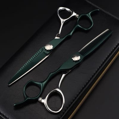 Haarknipperschaar Set - Kappersscharen Trimschaar - Professioneel Knippen - Ergonomisch Ontwerp - 6 Inch - Zilverkleurig