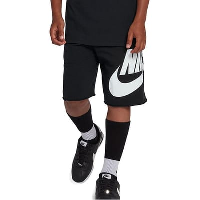 Nike Letter Logo Print Vetersluiting Casual Shorts Kinder shorts Zwart Wit 939610-010 S brown