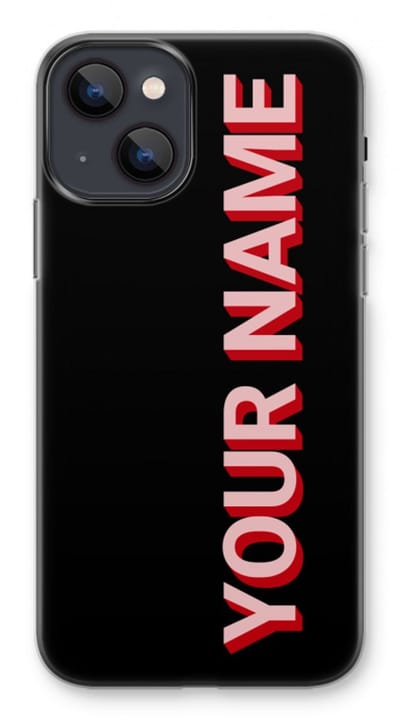 Gepersonaliseerd - Case Company® - Hoesje geschikt voor iPhone 13 mini hoesje - Namecase - Soft Cover Telefoonhoesje - Bescherming aan alle Kanten en Schermrand