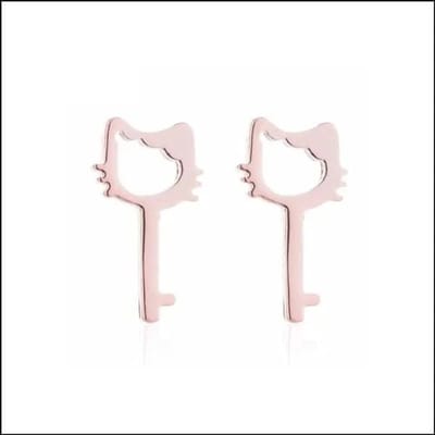Aramat Jewels - Oorbellen - Schattige kattenoorbellen - kinderen -10mm