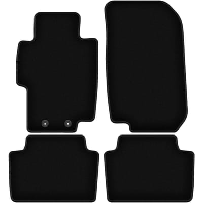 BASIC zwarte veloursmatten voor: Honda Accord VII sedan, stationwagen, tourer, Type-S (2002-2008)