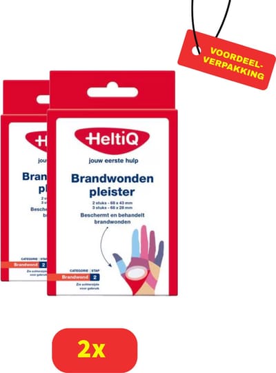 Heltiq Brandwonden Pleister - 2 x 5 Stuks Voordeelverpakking