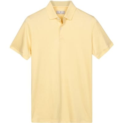 Thomas Maine Polo Soft Liquid Cotton Short Sleeve Geel / male