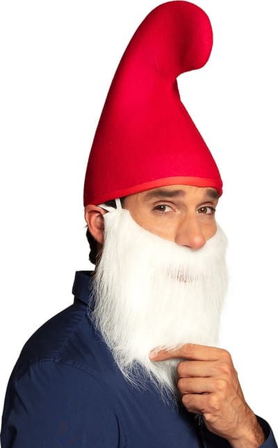 Boland - Hoed Elf rood Rood - 58 - Kinderen en volwassenen - Unisex - Kabouter - Dwerg - Foute party