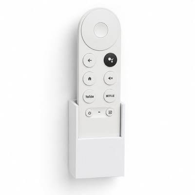 YUOM. Muurbeugel geschikt voor Google Chromecast Afstandsbediening – Wandhouder voor Google TV Voice Remote – Wit