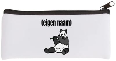Akyol - panda en bamboe met eigen naam Etui - Panda - panda liefhebbers - iemand die houdt van panda's - verjaardag - cadeau - kado - 20 bij 9 cm