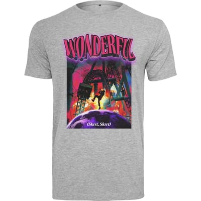 Mister Tee - Wonderful Heren T-shirt - M - Grijs