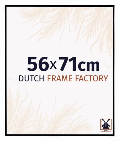 Fotolijst 56x71 cm - Kunststof - Zwart Hoogglans - Easy