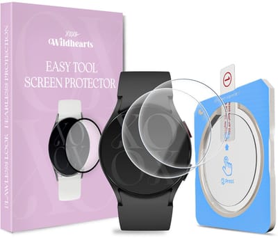 xoxo Wildhearts screenprotector geschikt voor Samsung Galaxy Watch 6 - 40mm - Gehard glas - Beschermglas - Duopack - Glasplaatje - Eenvoudig te installeren met one-click tool - 2 stuks