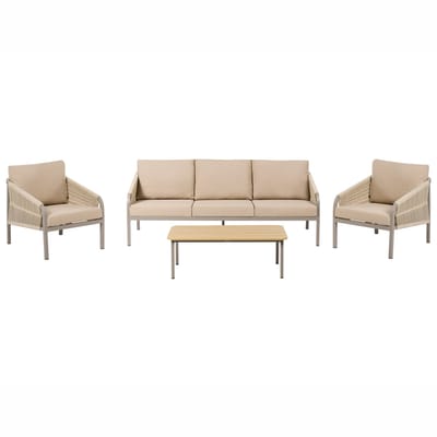 MURATO - Loungeset 5-zits - Beige - Aluminium