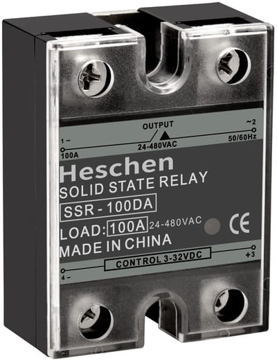 Allecto - DC/AC Solid State Relais - 100A - Hoge prestaties - Compact formaat - Betrouwbare schakeling - Ideaal voor automatisering - Geschikt voor...