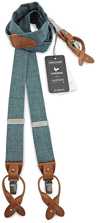 Sir Redman - Bretels - x Aarden bretels Sustainable Stan Petrol - petrol / wit