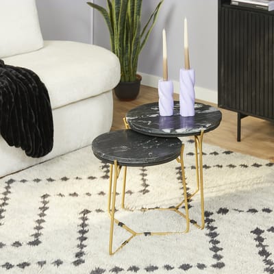 Starfurn - Salontafel Caly - Zwart - 45x45x45 cm