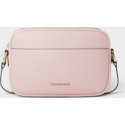 Michael Kors Gegraveerde Leren Camera Schoudertas - Roze