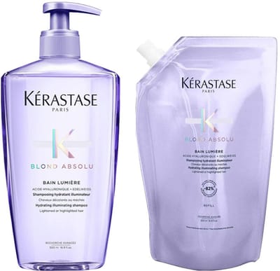 Kérastase - Blond Absolu Bain Lumiére Shampoo 500 ml + Refill Shampoo 500 ml - Set