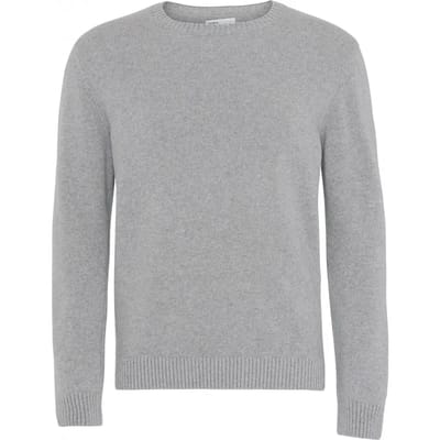 Wollen trui met ronde hals Colorful Standard Classic Merino heather grey