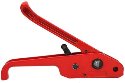 Bandspanner Set - Omsnoeringsgereedschap - Pakketten Zekeren - Robuust Kunststof - Rood