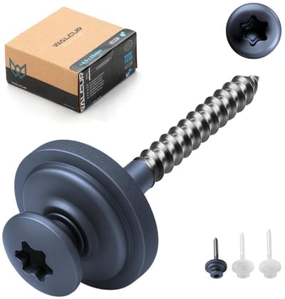 Houtschroeven RVS - Zelfborend Torx - Vlonder Terras - Lekkagevrij Bevestigen - 4.5 x 25 mm - Antraciet Grijs