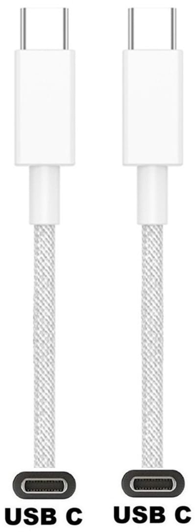 OneOne 3,0m oplaadkabel. Sterke USB C naar C kabel. Stevig laadkabel snoer past op Sony DualSense Controller, Playstation 5 Controller, PULSE 3D Wireless Headset