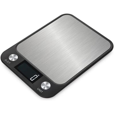 Keukenweegschaal 5g10g15Kg/1g Weegschaal Voedsel Koffie Weegschaal Slimme Elektronische Digitale Weegschaal Roestvrijstalen Ontwerp voor Koken en Bakken 5Kg