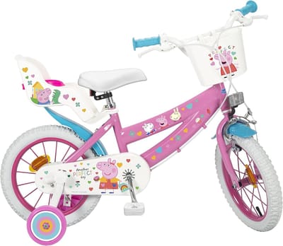 Kinderfiets - Loopfiets - Buiten spelen - Met steunwielen - 14 inch - Meerkleurig