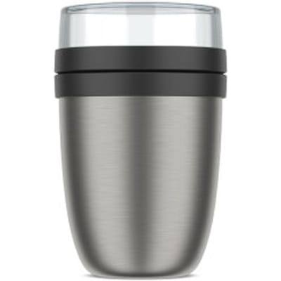 Mepal Isoleer lunchpot Ellipse - Nordic black - Yoghurt & Mueslibeker to go - Soepbeker