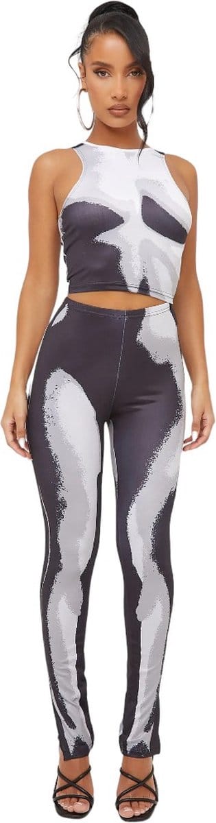Kleding Set - Broek & Top met Print - Dames kleding - Broeken - Tops - Festival Fashion - Maat S