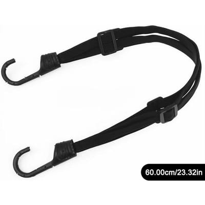 Sangle de fixation élastique pour moto, Sangle à bagages pour scooter électrique, Corde de fixation universelle pour casque de moto, Accessoires de conduite 60cm noir